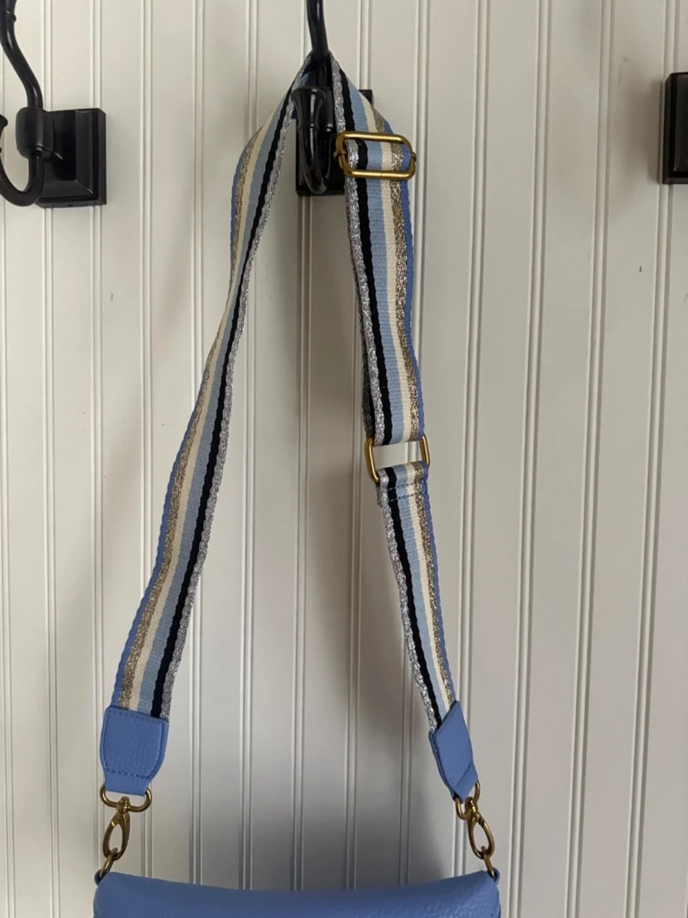 Oliver Bonas Becca Denim Blue Belt Bag - Picture 3 of 8